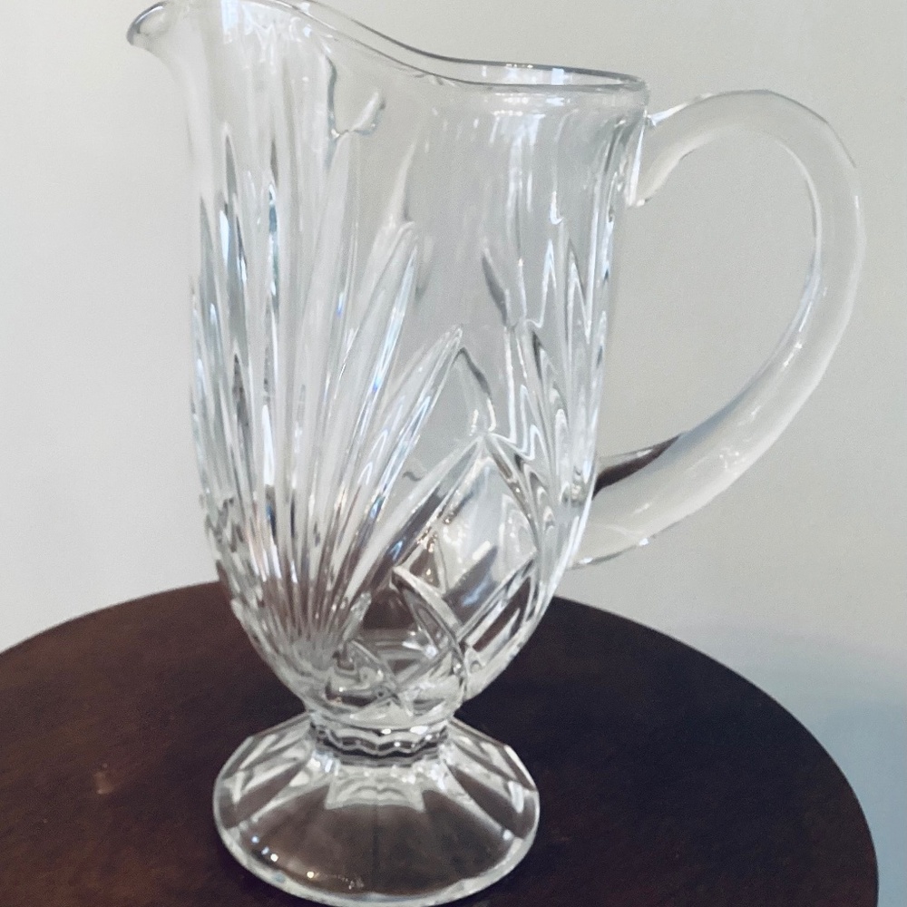 Gorham Rosewood Crystal Pitcher, Elegant Crystal Pitcher, Gorham Crystal